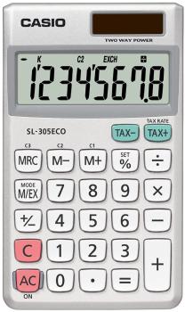 Casio taschenrechner sl-305eco 8-stellen, solar/batterie - Casio-sl-305eco-4971850185710