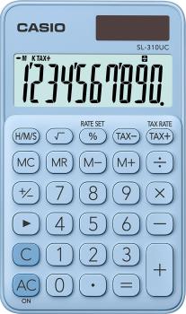 Casio taschenrechner sl-310uc-lb 10-stellig hellblau - Casio-sl-310uc-lb-4549526612848