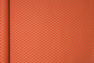 CLAIREFONTAINE Tiny Rolls Kraft rote Blumen 223825C 70g, 5x0.35m