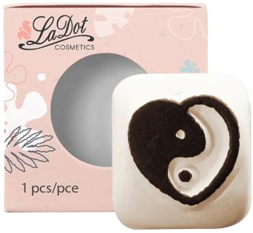 Colop ladot tattoo stempel 156374 yin yang heart klein - Colop-156374-8718503971285