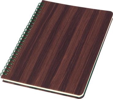 CONCEPTUM Spiralbuch A5 CO675 dark wood, dots 160 Seiten