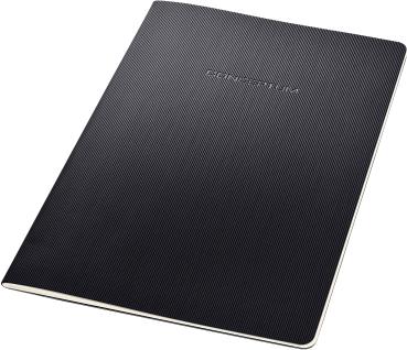 CONCEPTUM Notizheft Softc. A4 CO861 Softw-Oberfläche,black,lin,