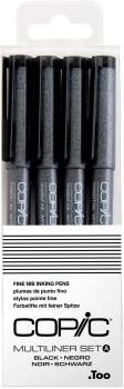 Copic multiliner 22075619 set schwarz, 4 stück - Copic-22075619-4511338052693