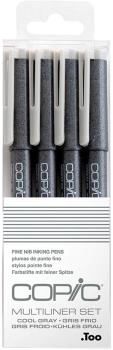 Copic multiliner 22075623 cool grey set, 4 stück ass. - Copic-22075623-4511338052716