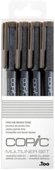 Copic multiliner 22075624 warm grey set, 4 stück ass. - Copic-22075624-4511338053812