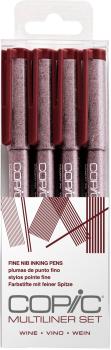 Copic multiliner 22075625 wine set 4 stück ass. - Copic-22075625-4013695263458