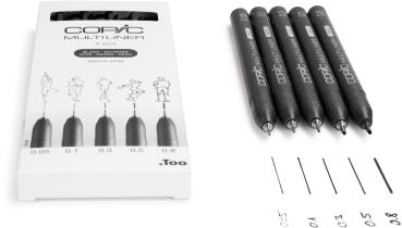 Copic multiliner 22075635 schwarz 5 stück - Copic-22075635-4013695266084-04.jpg