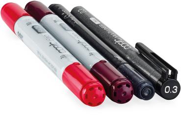 Copic marker ciao 22075641 doodle pack red 4 stück - Copic-22075641-4511338053836-02.jpg