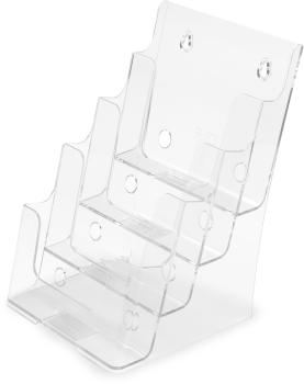 DEFLECTO Prospekthalter Docuholder A5 77901 hoch, 4 Fächer
