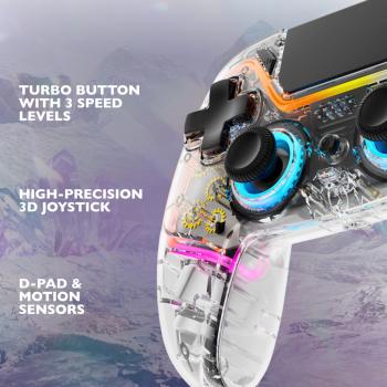 Deltaco wireless controller ps4 gam-139-t transparent - Deltaco-gam-139-t-7333048060839-10.jpg