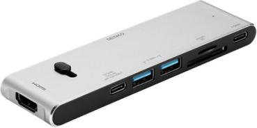 Deltaco usb-c dockingsstation usbc-hdmi21 2xusb-c,2xusb-a,(mic)sd,hdmi - Deltaco-usbc-hdmi21-7333048047472-03.jpg