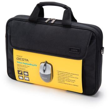 DICOTA Value Toploading Kit D30805-V1 Bag & Mouse Black