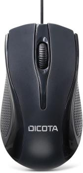 DICOTA Wired Mouse D32011 Black