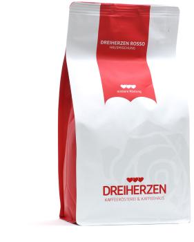 DREIHERZEN Bohnenkaffee 1kg 11141 Rosso