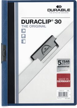 DURABLE Klemmhefter DURACLIP 30 220007 für 30 Blatt A4 dunkelblau