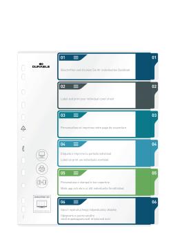 DURABLE Register PP A4+ 679427 mehrfarbig 1-6