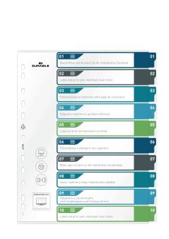 DURABLE Register PP A4+ 679527 mehrfarbig 1-10