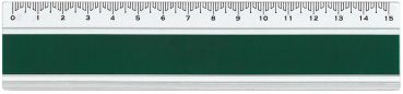 DUX Lineal Joy Color 15cm FA-JC/15G Alu, grün