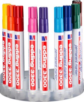 EDDING Permanent Marker 3300 1-5mm 3300-E10 10-farbig ass.