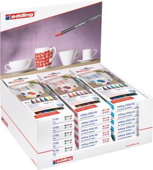 EDDING Display Porzellanmarker 4200 50.292 6xFamily/Warm/Cool 1-4mm