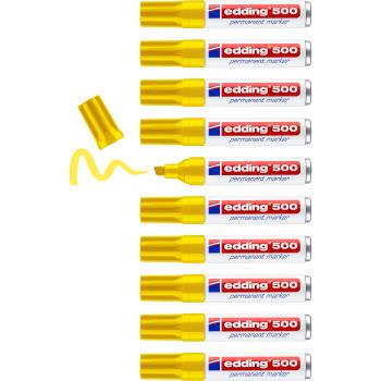 Edding permanent marker 500 2-7mm 500-5 gelb - Edding-500-5-4004764373673-05.jpg