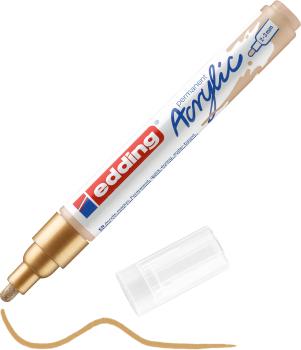 Edding acrylmarker 5100 2-3mm 5100-924 reichgold sdm - Edding-5100-924-4057305026743-03.jpg