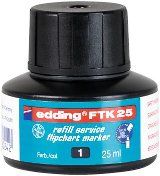 EDDING Nachfülltusche FTK25 25ml FTK-25-001 schwarz