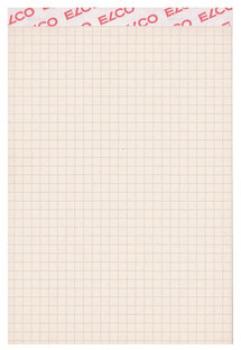 ELCO Notizblock kariert 4mm A5 73312.27 grau recycling 65g 100 Blatt