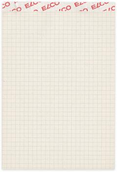 ELCO Notizblock kariert 4mm A6 73313.27 grau recycling 65g 100 Blatt