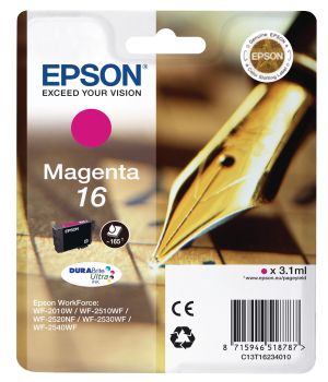 EPSON Tintenpatrone 16 magenta T162340 WF 2010/2540 165 Seiten