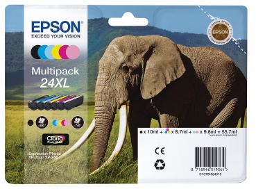 EPSON Multipack Tinte 24XL 6-color T243840 XP 750/850 6x500 Seiten