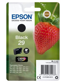 EPSON Tintenpatrone 29 schwarz T298140 XP-235/335/435 175 Seiten