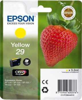 EPSON Tintenpatrone 29 yellow T298440 XP-235/335/435 180 Seiten