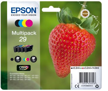 EPSON Multipack Tinte 29 CMYBK T298640 XP-235/335/435 4-color