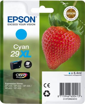 EPSON Tintenpatrone 29XL cyan T299240 XP-235/335/435 450 Seiten