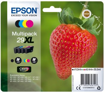 EPSON Multipack Tinte 29XL CMYBK T299640 XP-235/335/435 4-color