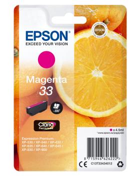 EPSON Tintenpatrone 33 magenta T334340 XP-530/630/830 300 Seiten