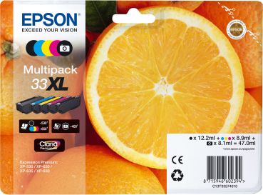 EPSON Multipack Tinte 33XL CMYBKPBK T335740 XP-530/630/830 5-color