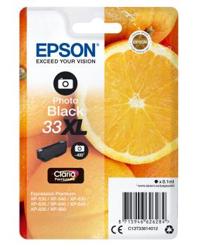 EPSON Tintenpatrone 33XL ph.schwarz T336140 XP-530/630/830 400 Seiten