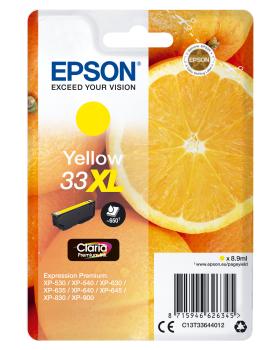 EPSON Tintenpatrone 33XL yellow T336440 XP-530/630/830 650 Seiten