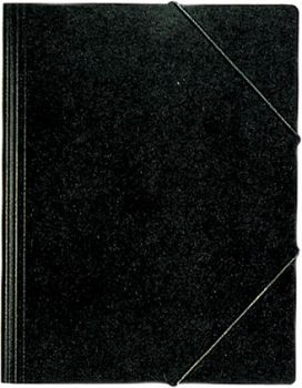EROLA Gummibandmappe 800my A4 3228 schwarz Pressspan