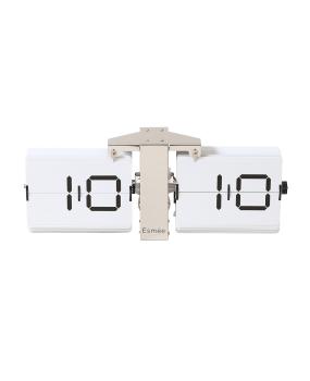 Esmee wanduhr flip clock 240.006.01 silber - Esmee-24000601-7611983195435