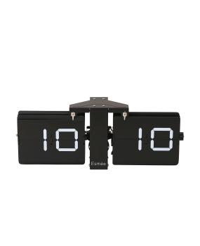 Esmee wanduhr flip clock 240.006.03 schwarz - Esmee-24000603-7611983195459