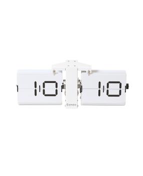 Esmee wanduhr flip clock 240.006.04 weiss - Esmee-24000604-7611983195466