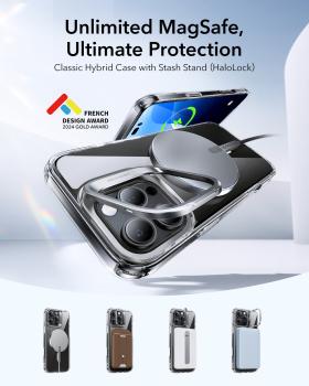 Esr classic hybrid case magsafe 1a75001 +stand iph 16 pro max clear - Esr-1a75001-4894240219621-02.jpg