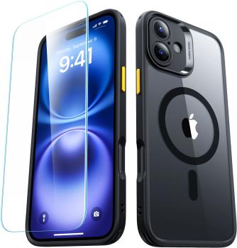 Esr classic hybrid case magsafe 1a79403 +glass iphone 16 clear black - Esr-1a79403-4894240243008-03.jpg
