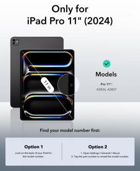 Esr rebound magnetic case 1b1960503 ipad pro 11 2024, grey - Esr-1b1960503-4894240191088-05.jpg