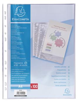 EXACOMPTA Zeigetaschen PP 60my A4 5000E transparent glatt 100 Stück