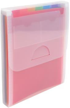 EXACOMPTA Fächermappe Crystal A4 55798E transparent 6-teilig