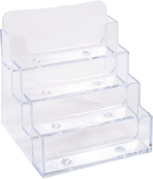 EXACOMPTA Visitenkartenhalter 71158D transparent 102x109x107mm